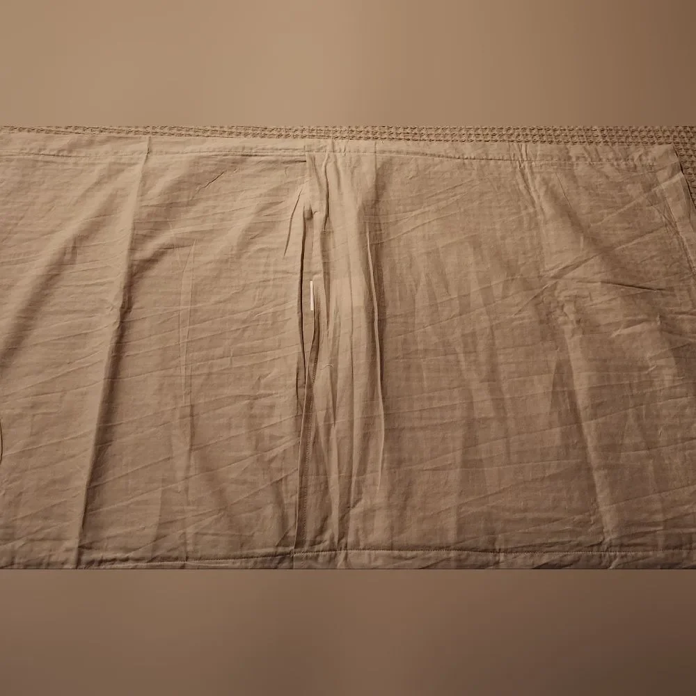 100% Cotton Duvet Set Waffle Weave Khaki King